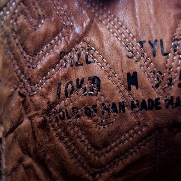 Texas Imperial Vintage Men’s Western Boots Light Brown Size 10.5 D Pre-owned - Picture 10 of 11